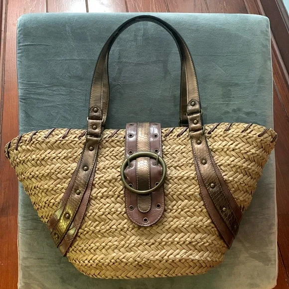 Nine West Tan and Brown Tote Bag - Picture 1 of 11